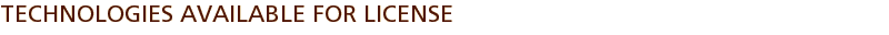 Technologies Available for License